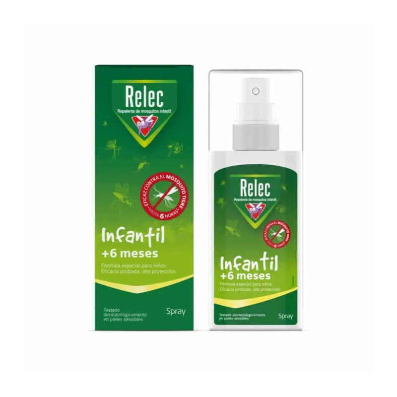Relec Enfant Anti Moustiques 100ml - Protection douce + Kermatone