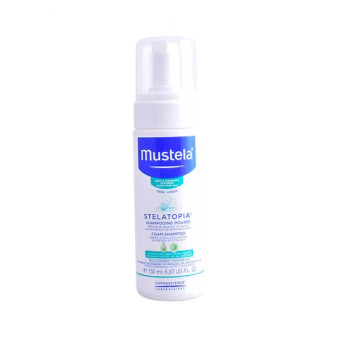 Mustela Shampoing Mousse Stelatopia 150ml - Douceur pour Bébé | Kermatone