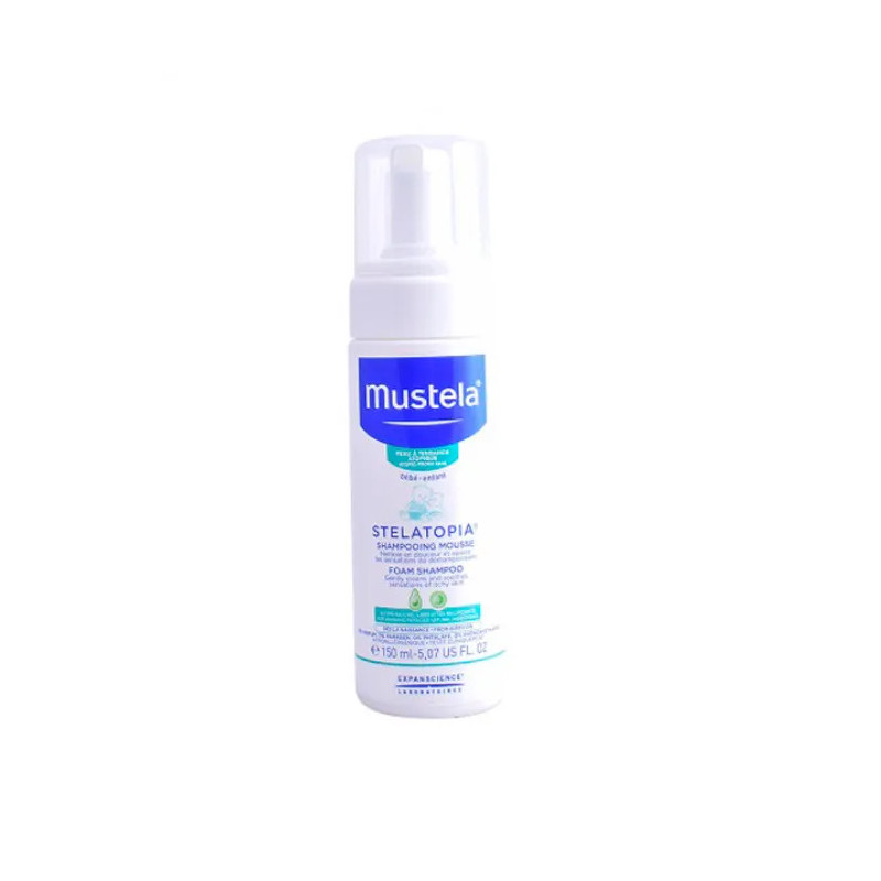 Mustela Shampoing Mousse Stelatopia 150ml - Douceur pour Bébé | Kermatone