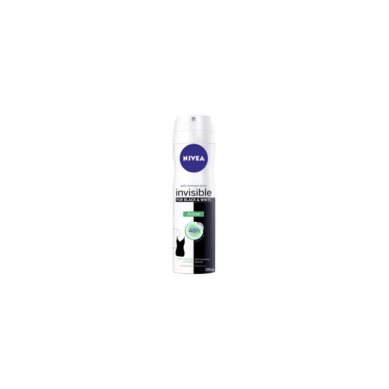 Nivea Atomiseur Black & White Active - Protection Optimale | Kermatone