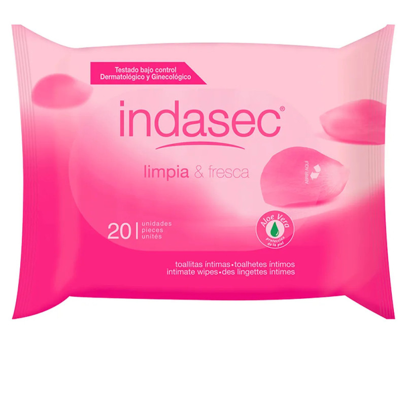 Lingettes Intimes Indasec Clean And Fresh - Kermatone