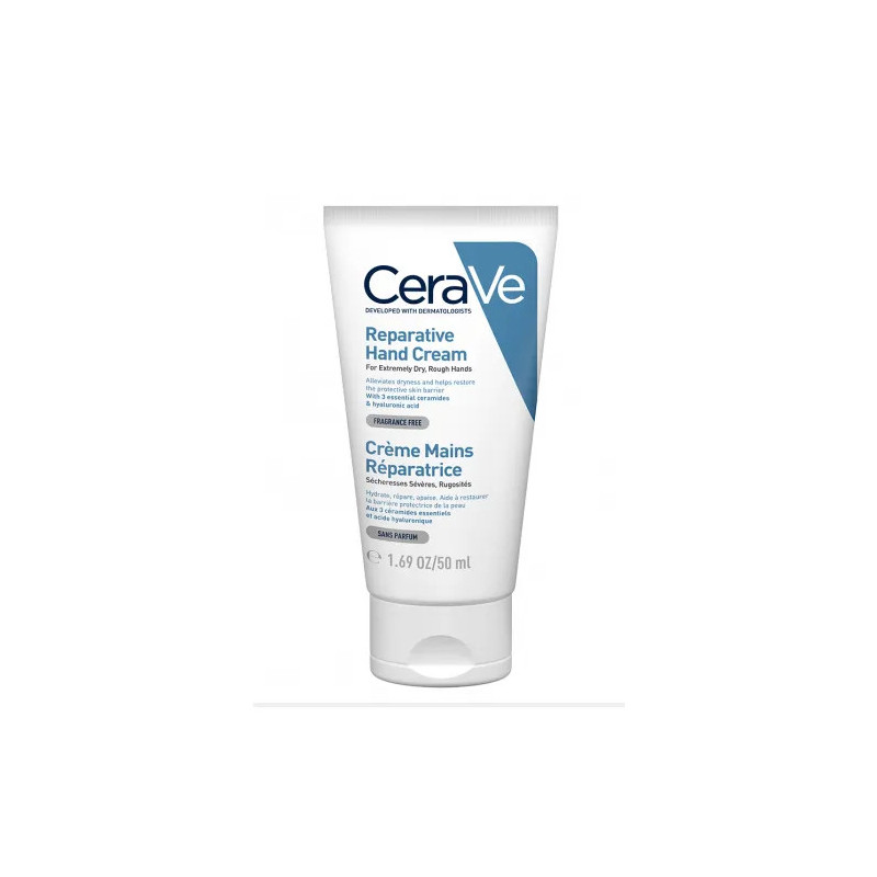 CeraVe Crème Mains Réparatrice 50ml - Hydratation intense | Kermatone
