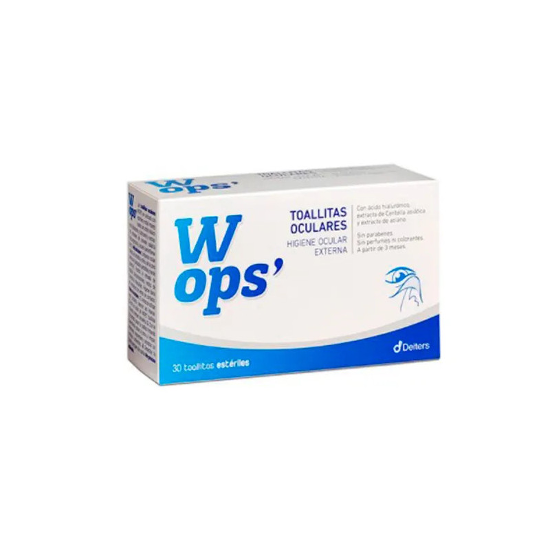 Deiters Wops Eye Wipes - Lingettes Démaquillantes Contour Des Yeux | Kermatone