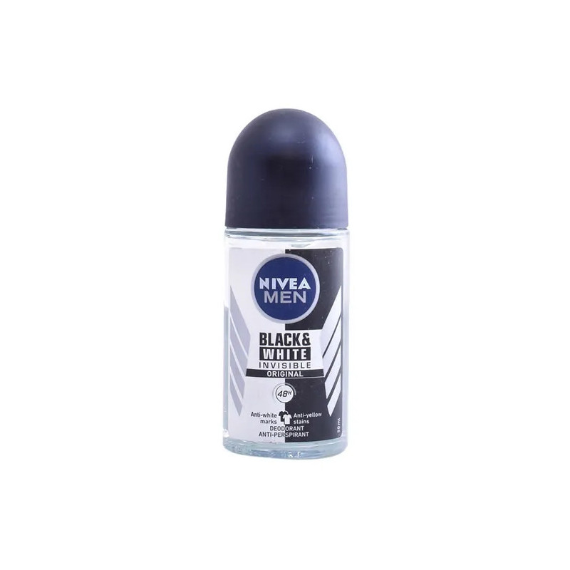 Nivea Men Black And White Invisible Déodorant Roll-On 50ml | Kermatone