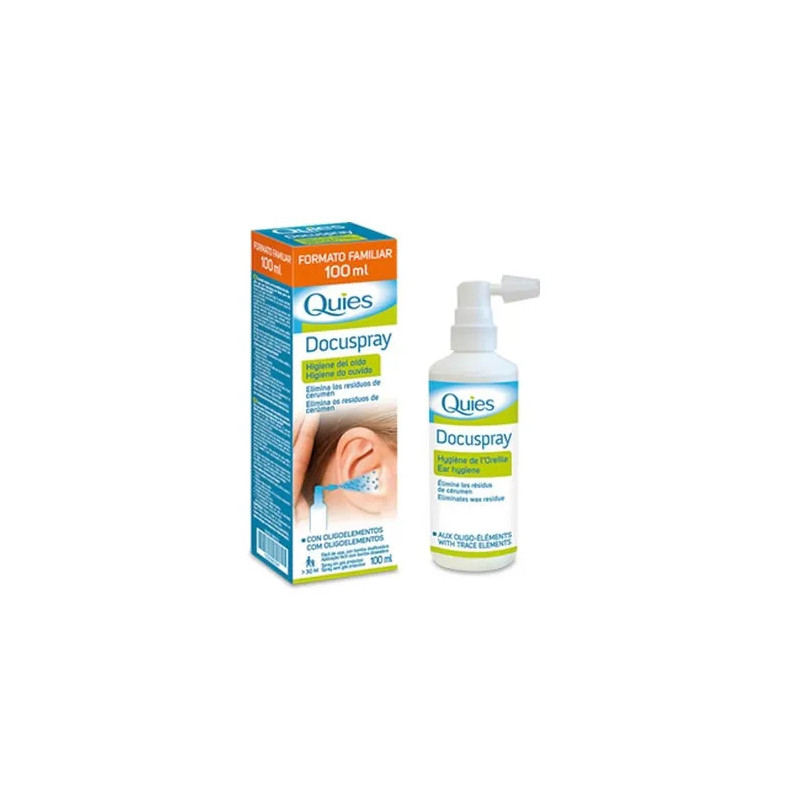 Quies Docuspray Spray Auriculaire 100ml - Nettoyage Efficace | Kermatone