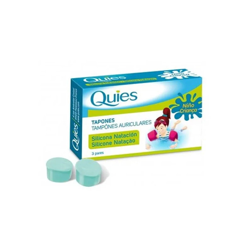 Bouchons natation enfants en silicone | Quies - Kermatone