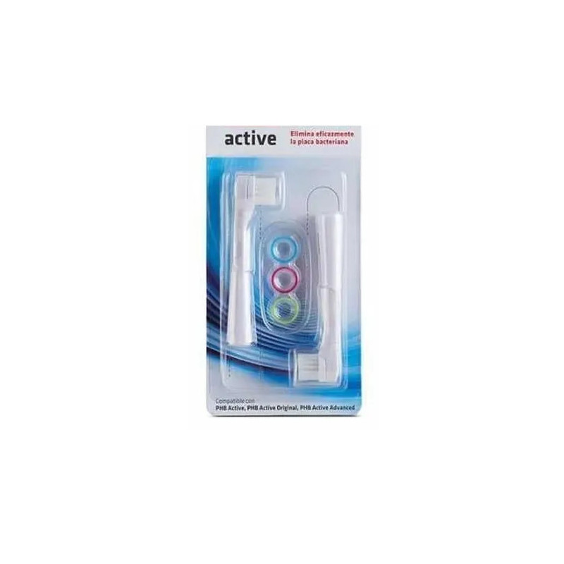Recharge Têtes Brosse Électrique PHB Active x2 | Kermatone