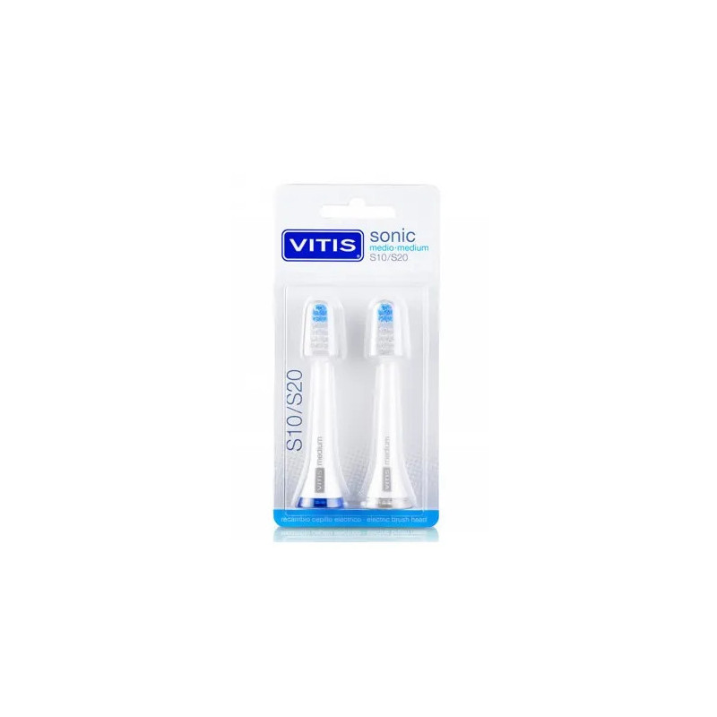 Recharge Vitis Sonic S10/S20 Medium - Brosse à dents Kermatone