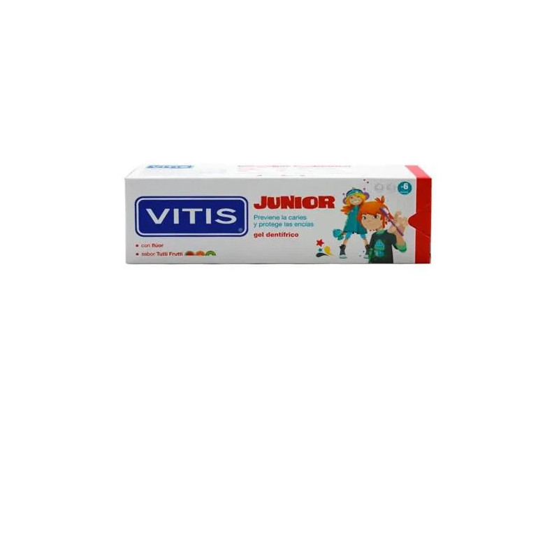 Dentaid Vitis Junior Gel 75ml - Dentifrice Enfant Kermatone