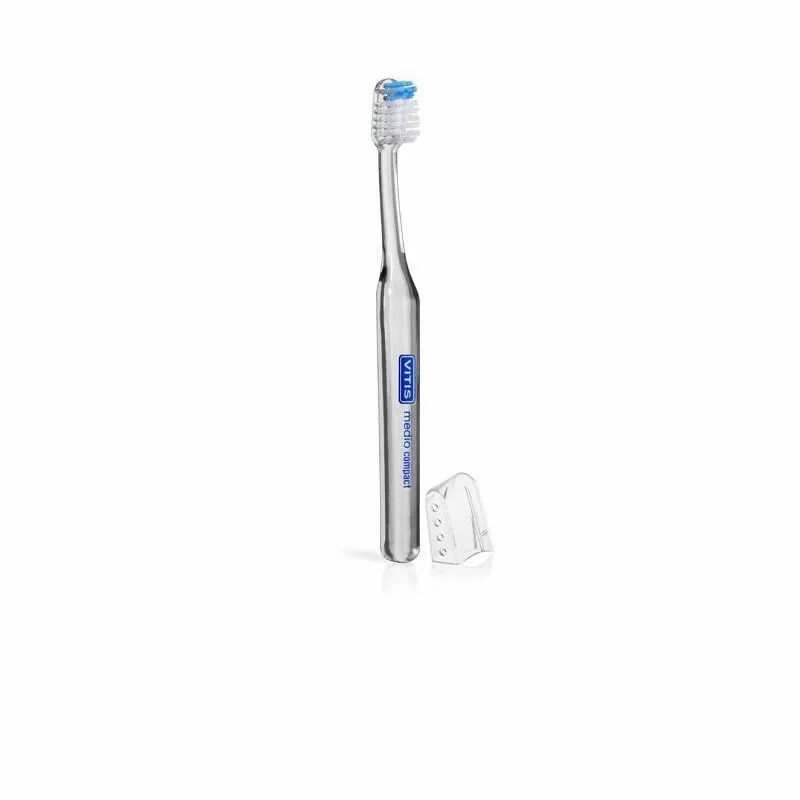 Vitis Brosse À Dents Compacte Moyenne - Hygiène Efficace | Kermatone