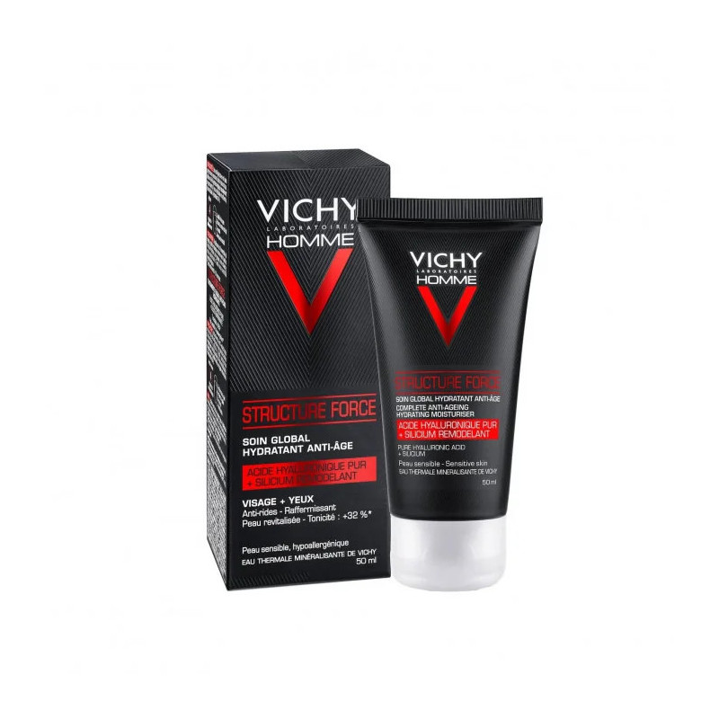 Vichy Homme Soin Hydratant Anti-Age Peau Sensible - Kermatone