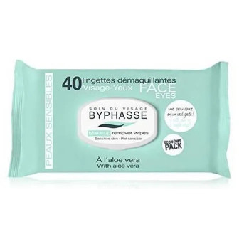 Lingettes Démaquillantes Byphasse Aloe Vera - Kermatone