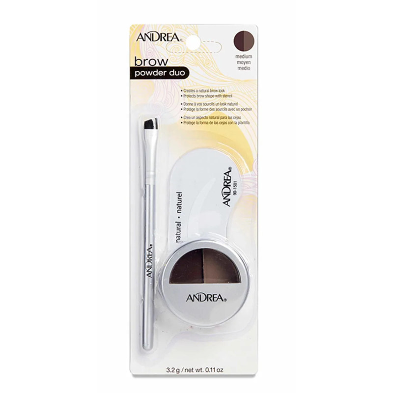 Eurostil Cejas Andrea Powder Duo Marron Medio - Kermatone