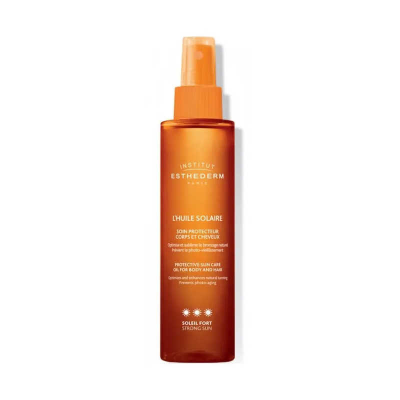 Huile Solaire Institut Esthederm Corps & Cheveux 150ml - Kermatone