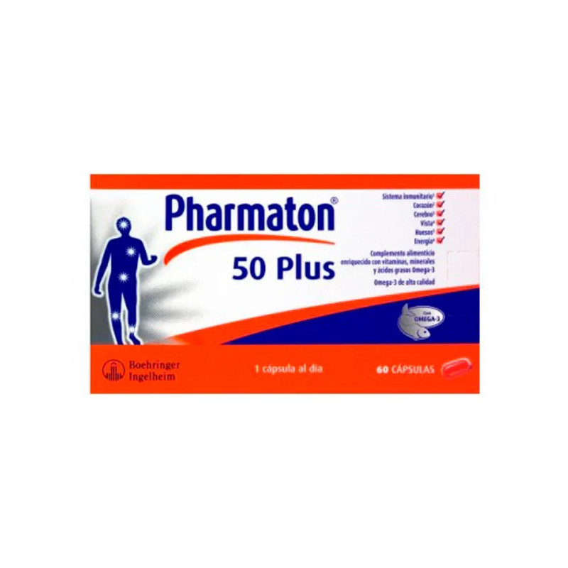 Pharmaton 50Plus - Vitalité en Capsules | Kermatone
