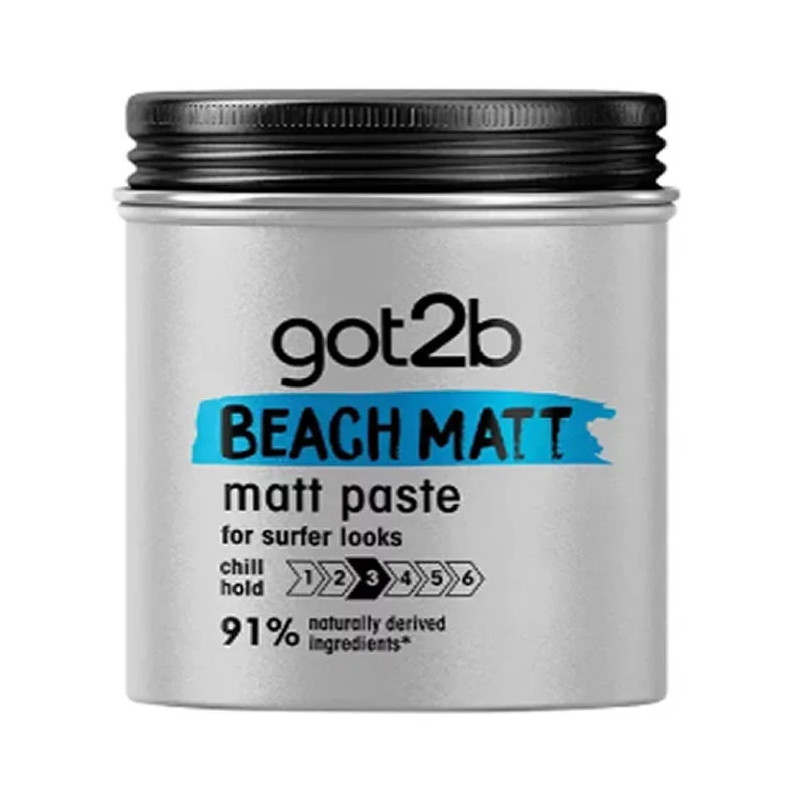 Schwarzkopf Got2b Beach Matt Paste Surfer Look - Kermatone