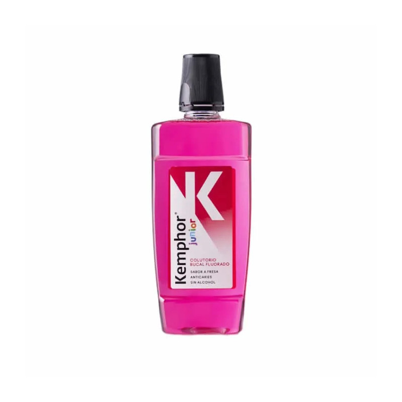 Kemphor Rince-Bouche Fraise Junior 500ml - Soin Dentaire Amusant Kermatone