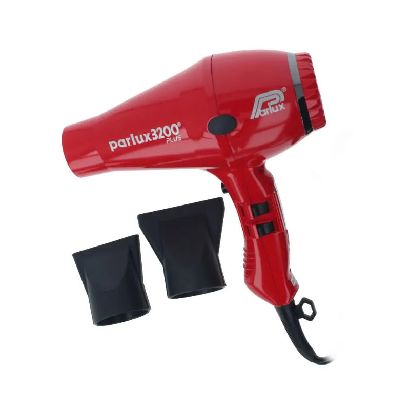 Parlux Sèche Cheveux 3200 Compact Plus Rouge - Performance Pro Kermatone