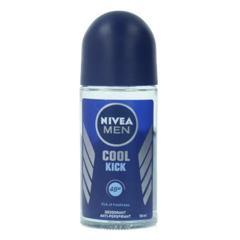 Nivea Men Cool Kick Déodorant Roll On 50ml - Fraîcheur Instantanée Kermatone
