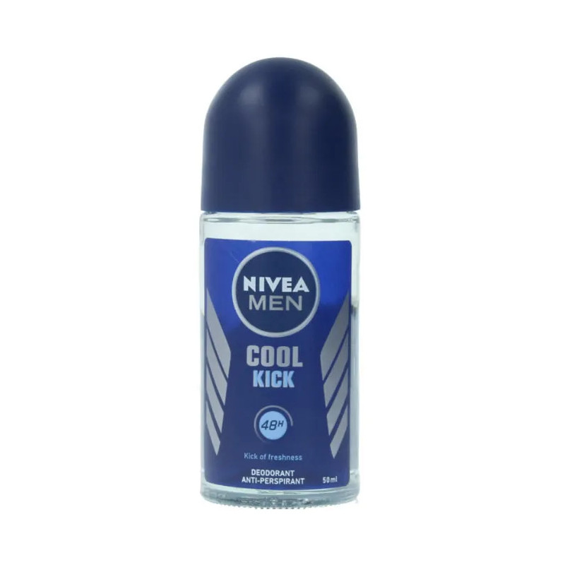 Nivea Men Cool Kick Déodorant Roll On 50ml - Fraîcheur Instantanée Kermatone