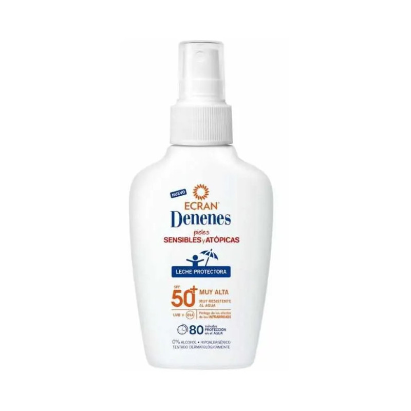 Denenes Lait Protecteur Solaire SPF50+ Peau Sensible Kermatone