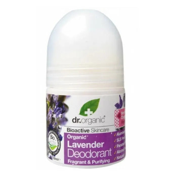 Dr Organic Déodorant Lavande Roll On 50ml - Kermatone