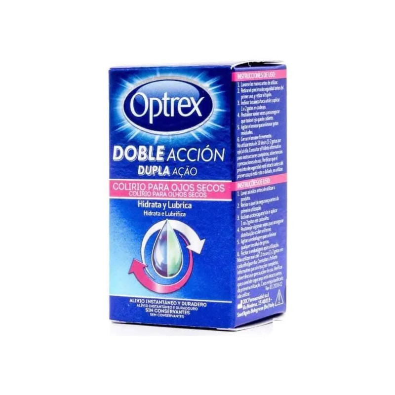 Optrex Doble Acción Gouttes Yeux Secs 10ml - Kermatone