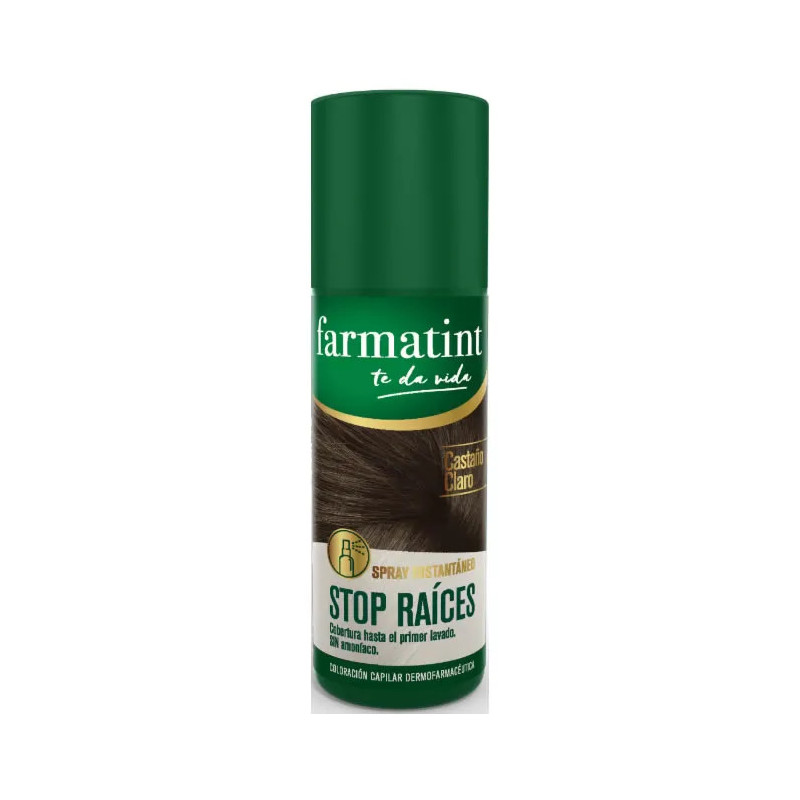 Farmatint Spray Stop Racines Châtain Clair 75ml - Kermatone