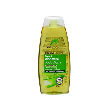 Gel Bain et Douche Aloe Vera Dr Organic 250ml - Kermatone