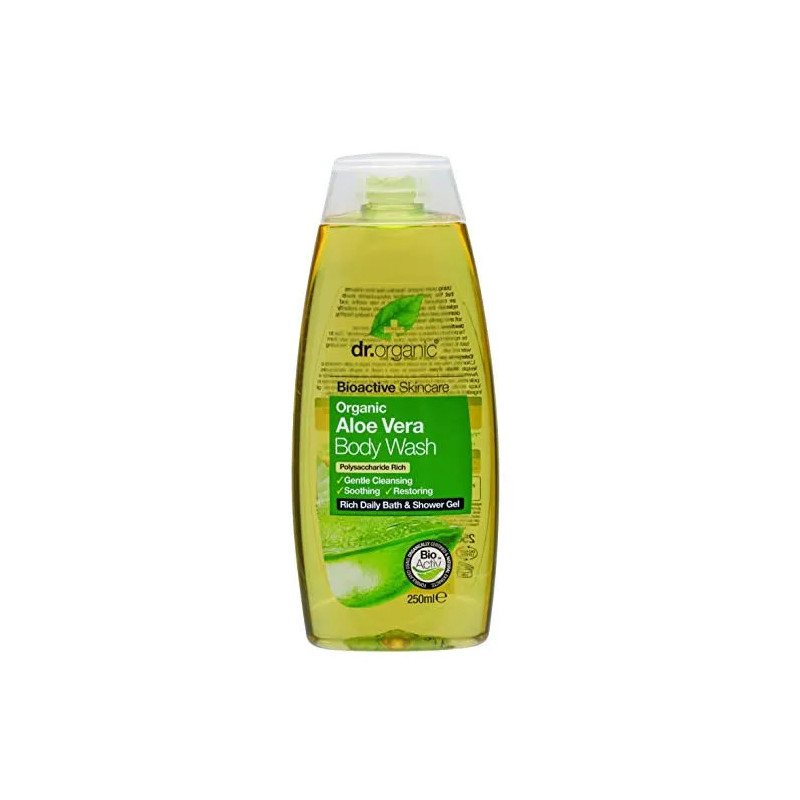 Gel Bain et Douche Aloe Vera Dr Organic 250ml - Kermatone
