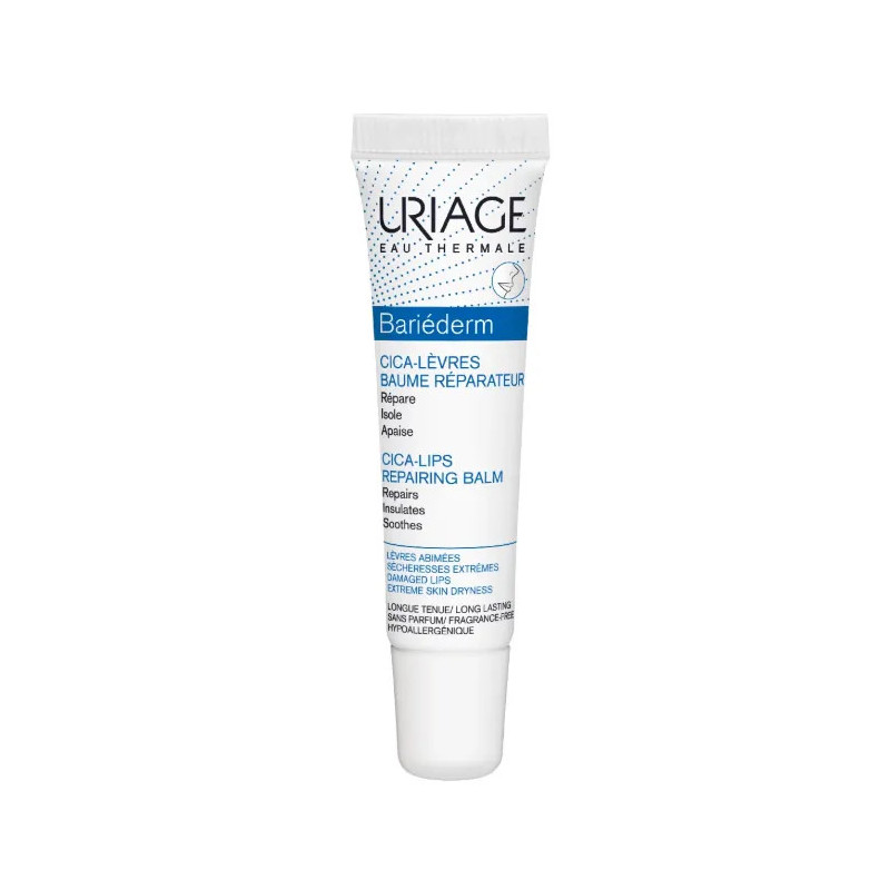 Baume Réparateur Uriage Bariéderm Cica Lèvres 15ml | Kermatone