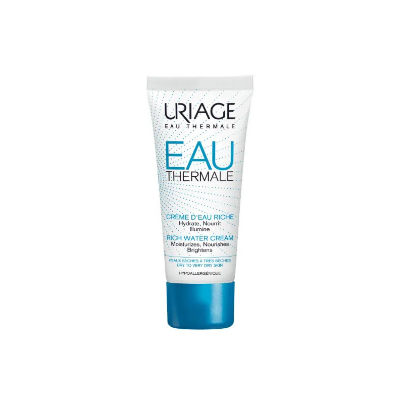 Crème D'Eau Riche Uriage 40ml | Hydratation Intense Kermatone
