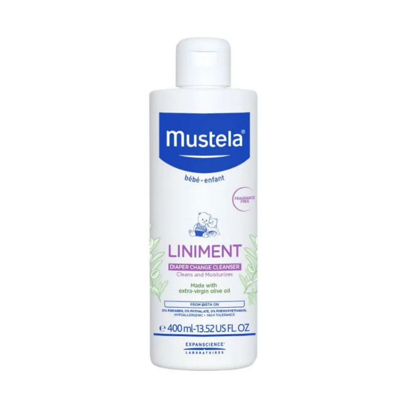 Mustela Baby Liniment 400ml - Soin doux pour bébé | Kermatone
