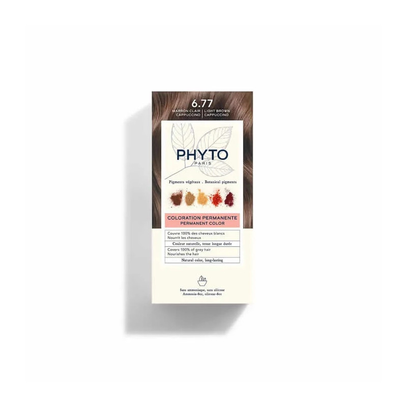 Phyto Hair Colour 6.77 Marron Clair Cappuccino - Kermatone