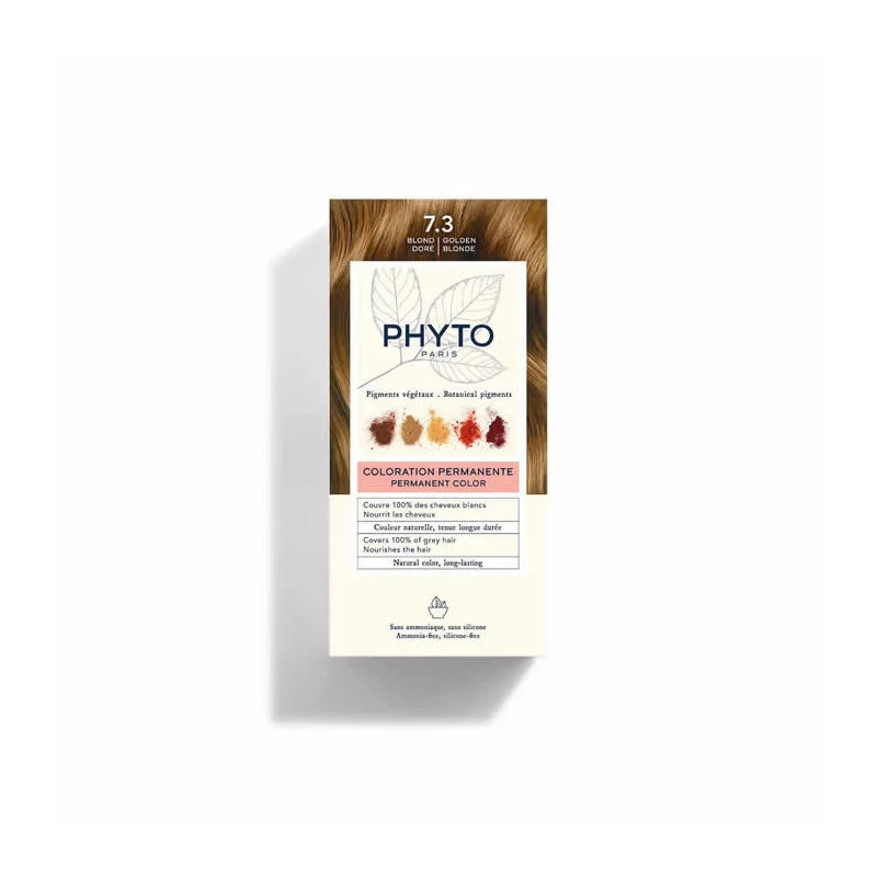 Phyto Hair Colour 7.3 Blond Doré - Couleur Éclatante Kermatone
