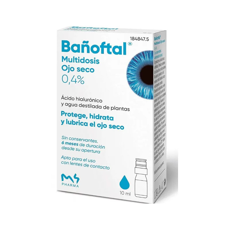 Bañoftal Multidose Yeux Secs - Soulagement Instantané Kermatone