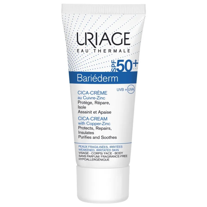 Uriage Bariéderm Cica-Cream SPF50+ - Protection & Réparation | Kermatone