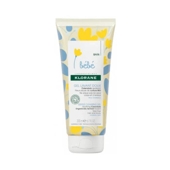 Klorane Baby Gel Nettoyant Doux 200ml - Soin Peau Sensible | Kermatone