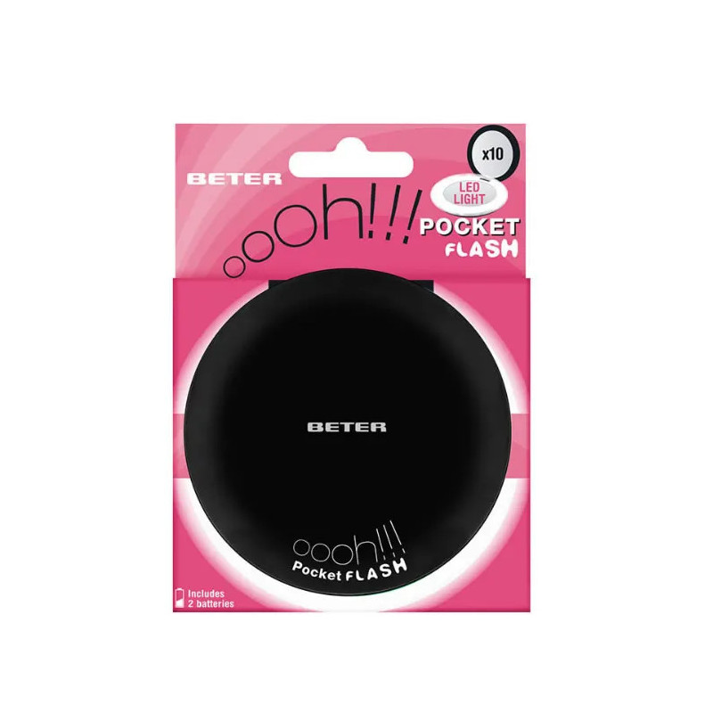 Miroir Beter Ohh! Double Face LED x10 Noir - Kermatone