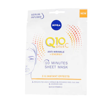 Masque Anti-Rides Nivea Q10+Vit.C - Éclat & Hydratation | Kermatone