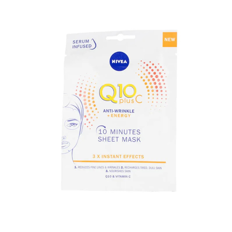 Masque Anti-Rides Nivea Q10+Vit.C - Éclat & Hydratation | Kermatone