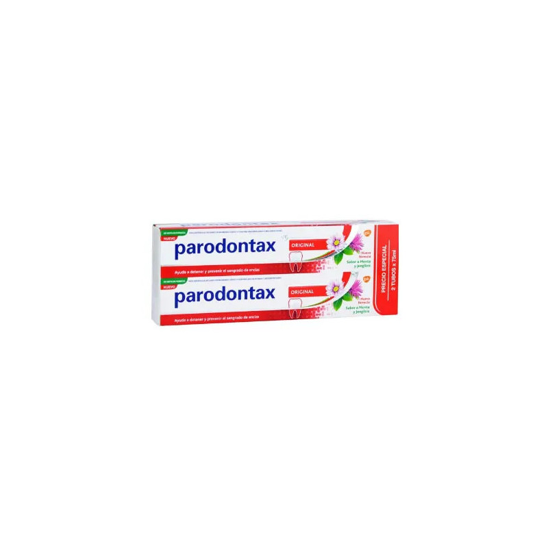Dentifrice Paradontax Original 2x75ml - Santé Gingivale Kermatone