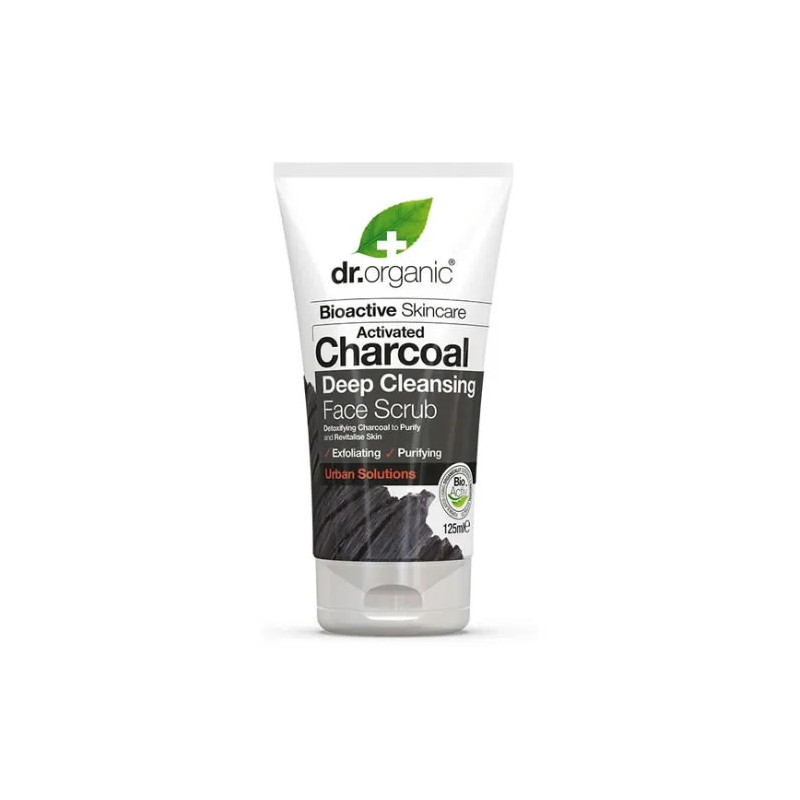 Gommage Visage Charbon Dr. Organic - Peau Purifiée | Kermatone
