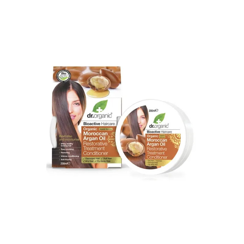 Conditionneur Huile d'Argan Dr. Organic - Soin Capillaire Kermatone
