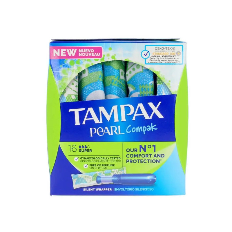 Tampax Pearl Super 18 unités - Confiance et confort | Kermatone