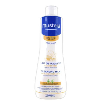 Mustela Lait De Toilette Peau Sèche 750ml - Kermatone