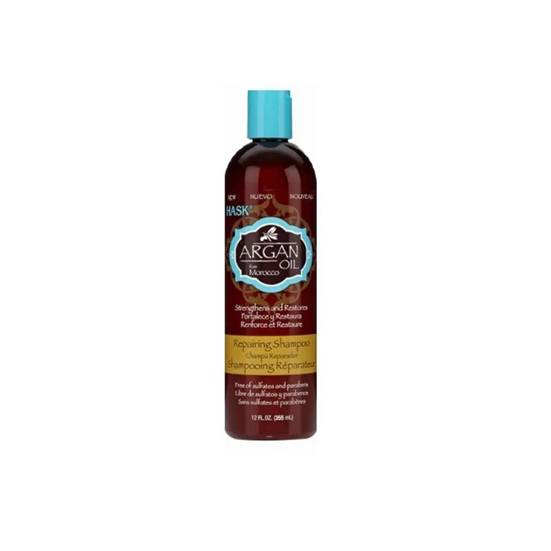Hask Shampooing Réparateur à l'Huile d'Argan 355ml