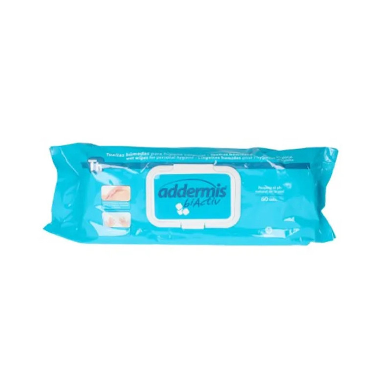 Indasec Addermis Biactiv Lingettes Humides 60 Unités - Kermatone