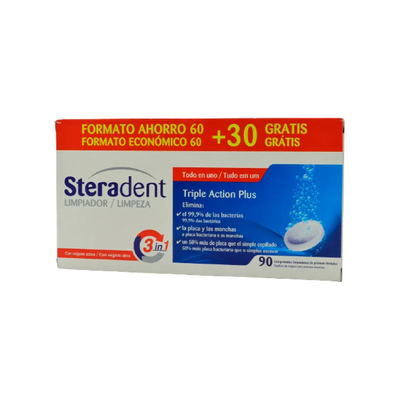 Steradent Triple Action Plus - Protégez vos prothèses | Kermatone