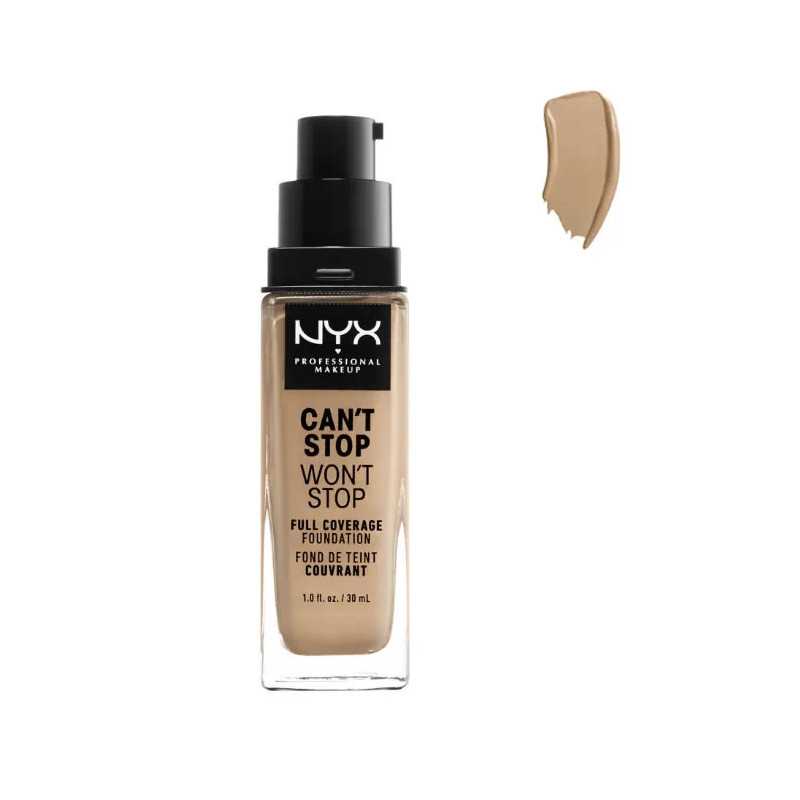 Fond de Teint Nyx Can't Stop Won't Stop - Couvrance Complète | Kermatone